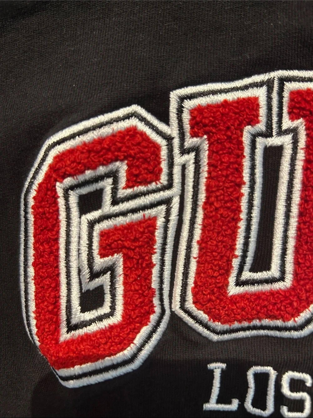 GUESS Black Short-Sleeve 'Los Angeles' Logo Tee with Red Lettering - Picture 3 of 5